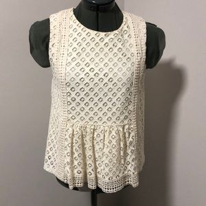 Banana Republic Knit Lace Blouse